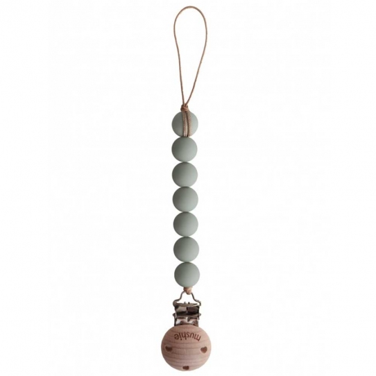 Attache tétine en silicone Halo - Sage