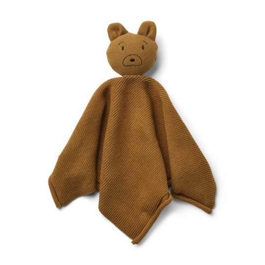 Doudou Maille Milo - Mr bear golden caramel