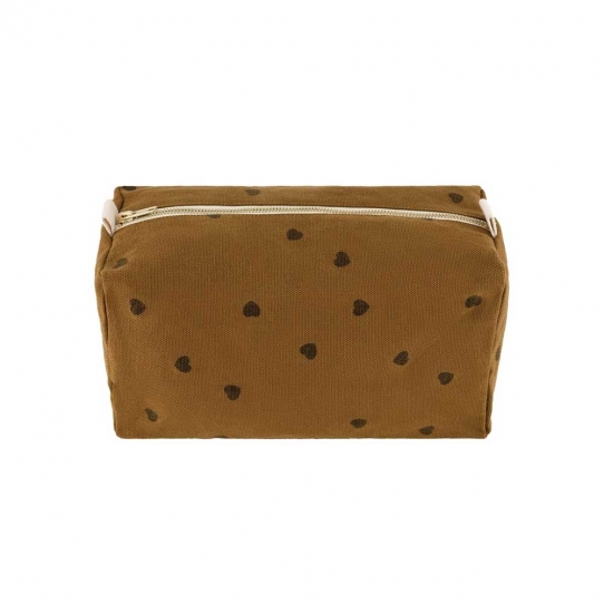 Trousse de toilette Vic - Cœur cumin