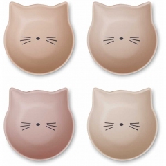4 bols Filiz - Cat rose