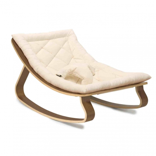 Transat bébé Levo Noyer - Organic white