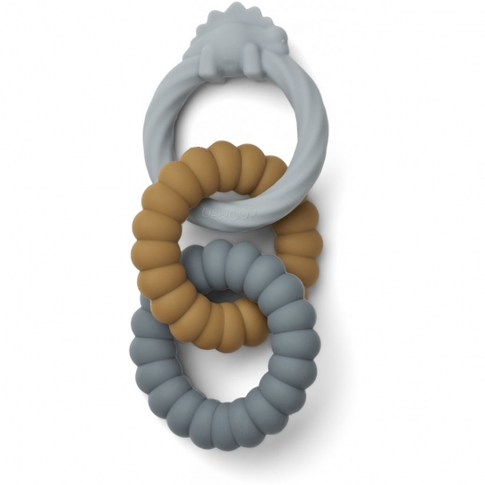 Anneau de dentition Gilbert - Dino blue