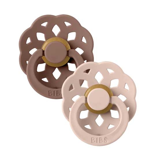 2 Tétines Bohème - Terracotta et Rose poudré