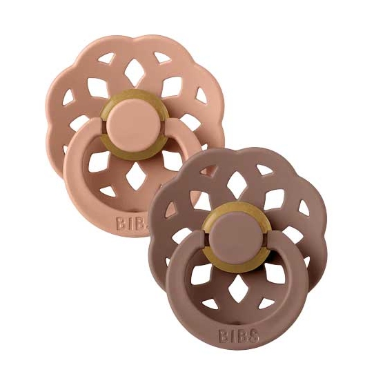 2 Tétines Bohème - Pêche et Terracotta