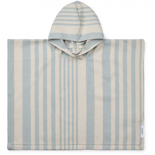Poncho Roomie - Sea blue et sandy