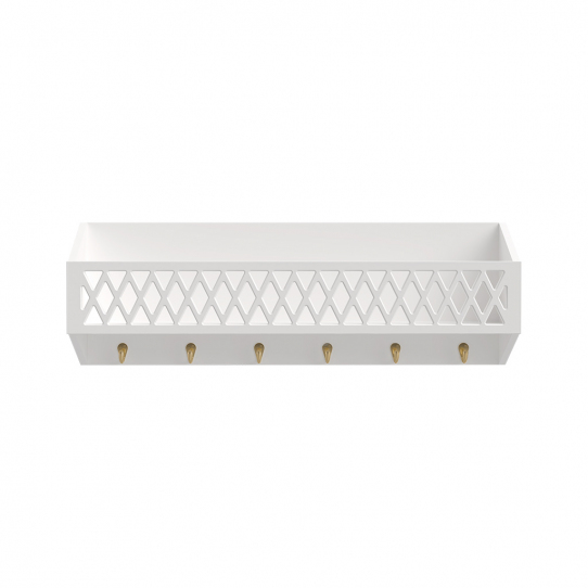 Etagère Harlequin avec crochets - White