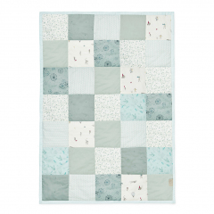 Couverture patchwork - Dusty green