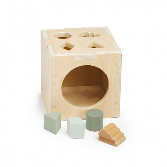 Cube avec formes à encastrer - Natural