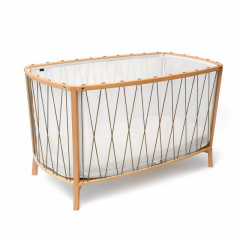 Lit bébé et matelas Kimi - Hazelnut