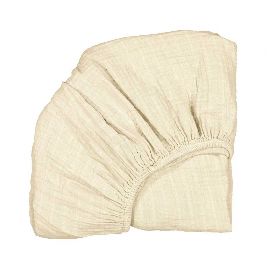 Drap housse Milk pour lit bébé Kimi