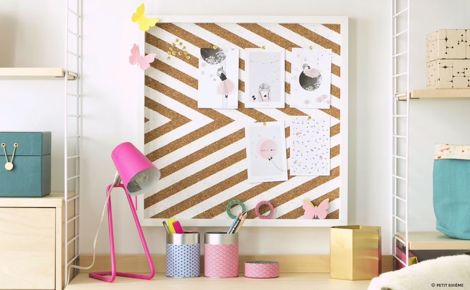 DIY TABLEAU EN LIÈGE GRAPHIQUE Petit Sixième